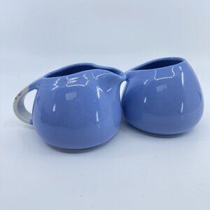 vintage halls superior quality kitchenware  rose parade creamer & sugar set